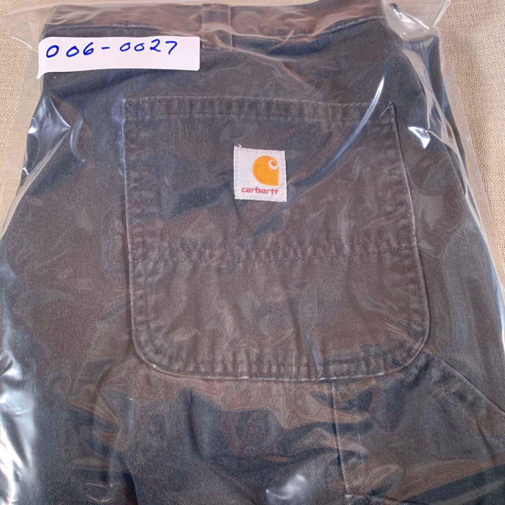 Carhartt B324 BLK Relaxed Fit Work Pants Men 36x29 Black Canvas Durable Workwear - Picture 12 of 12